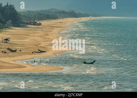 Lang Co Strand, Blick von Hai Van Pass, Thua Thien Hue, Vietnam Stockfoto