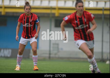 Bergamaschi Valentina (AC Mailand) sieht während des Spiels Inter - FC Internazionale gegen AC Mailand, Italienischer Fußball Serie A Frauen in Mailand, Italien, Mai 07 2022, aus Stockfoto