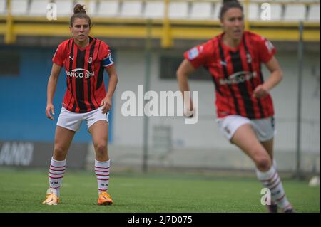 Suning Center, Mailand, Italien, 07. Mai 2022, Bergamaschi Valentina (AC Mailand) schaut während des Inter - FC Internazionale gegen AC Mailand - italienischen Fußballs Stockfoto