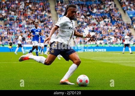 8.. Mai 2022, King Power Stadium, Leicester, Leicestershire, England; Premier League Football, Leicester City gegen Everton; Alex Iwobi von Everton Stockfoto