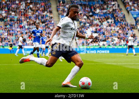 8.. Mai 2022, King Power Stadium, Leicester, Leicestershire, England; Premier League Football, Leicester City gegen Everton; Alex Iwobi von Everton Stockfoto