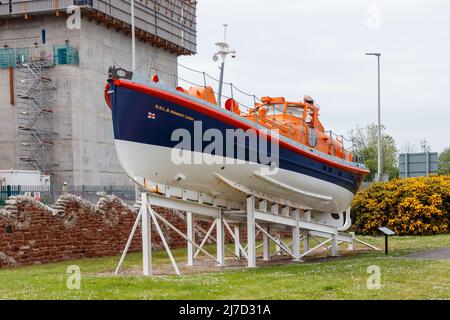 Das Herbert Leigh Rettungsboot im Dock Museum, Barrow in Furness Stockfoto