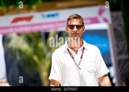 Miami Gardens, Florida, Vereinigte Staaten von Amerika - 08/05/2022, BUTTON Jenson (gbr), ehemaliger Fahrer von F1, Portrait während des Formel 1 Crypto.com Miami Grand Prix 2022, 5. Runde der FIA Formel 1 Weltmeisterschaft 2022, auf dem Miami International Autodrome, vom 6. Bis 8. Mai 2022 in Miami Gardens, Florida, Vereinigte Staaten von Amerika - Foto Julien Delfosse / DPPI Stockfoto