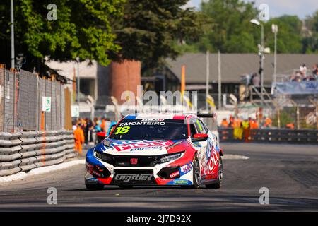 Pau, Frankreich - 08/05/2022, 18 MONTEIRO Tiago (PRT,) Équipe LIQUI MOLY Engstler, Honda Civic Type R TCR, Aktion während des WTCR - Race of France 2022, 1. Runde des FIA World Touring Car Cup 2022, vom 7. Bis 8. Mai in Pau, Frankreich - Foto Gregory Lenormand / DPPI Stockfoto