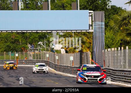 Pau, Frankreich - 08/05/2022, 18 MONTEIRO Tiago (PRT,) Équipe LIQUI MOLY Engstler, Honda Civic Type R TCR, Aktion während des WTCR - Race of France 2022, 1. Runde des FIA World Touring Car Cup 2022, vom 7. Bis 8. Mai in Pau, Frankreich - Foto Gregory Lenormand / DPPI Stockfoto