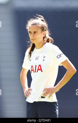 LONDON, GROSSBRITANNIEN. MAI 8. Rosella Ayane von Tottenham Hotspur während des Barclays FA Women's Super League-Spiels zwischen Tottenham Hotspur und Leicester City am Sonntag, 8.. Mai 2022, im Tottenham Hotspur Stadium, London. (Quelle: Tom West | MI News & Sport) Stockfoto