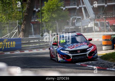 Pau, Frankreich - 08/05/2022, 18 MONTEIRO Tiago (PRT,) Équipe LIQUI MOLY Engstler, Honda Civic Type R TCR, Aktion während des WTCR - Race of France 2022, 1. Runde des FIA World Touring Car Cup 2022, vom 7. Bis 8. Mai in Pau, Frankreich - Foto Damien Doumergue / DPPI Stockfoto