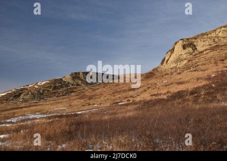 Der Glenbow Ranch Provincial Park ist ein Provinzpark in der Region Calgary in Alberta, Kanada. Der Großteil des Parks befindet sich am Nordufer von Stockfoto