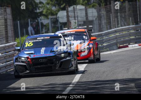 Pau, Frankreich, 08/05/2022, 16 MAGNUS Gilles (Bel), Comtoyou Team Audi Sport, Audi RS 3 LMS, Aktion während des WTCR - Race of France 2022, 1. Runde des FIA World Touring Car Cup 2022, vom 7. Bis 8. Mai in Pau, Frankreich - Foto: Damien Doumergue/DPPI/LiveMedia Stockfoto