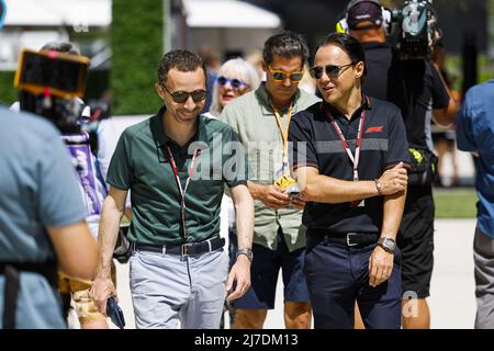 Miami, USA, 08/05/2022, Florida, Vereinigte Staaten von Amerika - 08/05/2022, TODT Nicolas (Fra), Allroad Manager, MASSA Falles, ehemaliger Fahrer von F1, Portrait während des Formel 1 Crypto.com Miami Grand Prix 2022, 5. Runde der FIA Formel 1 Weltmeisterschaft 2022, auf dem Miami International Autodrome, aus Miami Gardens, Florida, USA, 8./05. Mai 2022, - Foto: Julien Delfosse/DPPI/LiveMedia Stockfoto