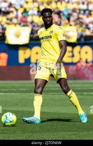 Villarreal, Spanien, 8. Mai 2022. Boulaye Dia von Villarreal CF beim La Liga Spiel zwischen Villarreal cf und Sevilla FC. Foto von Jose Miguel Fernandez /Alamy Live News ) Stockfoto