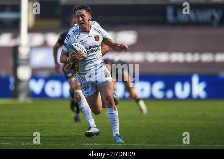 Sam Davies von Dragons, in Aktion während des Spiels in Swansea, Vereinigtes Königreich am 5/8/2022. (Foto von Mike Jones/News Images/Sipa USA) Stockfoto