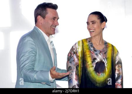 MEXIKO-STADT, MEXIKO - MAI 06: Jennifer Connelly und Jon Hamm nehmen an der Mexiko-Premiere von 'Top Gun: Maverick' Teil. (Foto von Francisco Morales/DAMPHOTO) Stockfoto