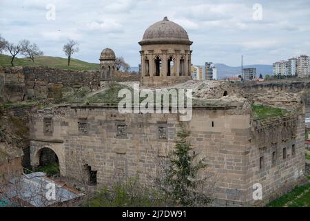 Germir Nachbarschaft befindet sich im Melikgazi Bezirk der Provinz Kayseri. Es verfügt über drei Kirchen und alte Häuser mit geschliffen Steinen einzigartig auf der reg gebaut Stockfoto