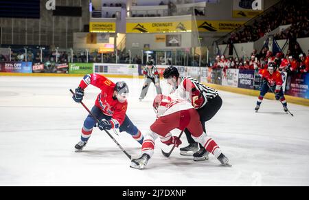 Coventry, Großbritannien, 7. Mai 2022. Stellen Sie sich am 7. Mai 2022 beim internationalen Spiel zwischen GB und Dänemark in Skydome, Coventry, Großbritannien, vor. Foto von Phil Hutchinson. Nur zur redaktionellen Verwendung, Lizenz für kommerzielle Nutzung erforderlich. Keine Verwendung bei Wetten, Spielen oder Veröffentlichungen einzelner Clubs/Vereine/Spieler. Stockfoto