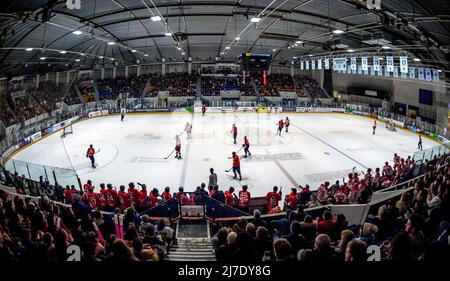 Coventry, Großbritannien, 7. Mai 2022. Spielen Sie während des Internationalen Spiels zwischen GB und Dänemark im Skydome, Coventry, Großbritannien, am 7. Mai 2022. Foto von Phil Hutchinson. Nur zur redaktionellen Verwendung, Lizenz für kommerzielle Nutzung erforderlich. Keine Verwendung bei Wetten, Spielen oder Veröffentlichungen einzelner Clubs/Vereine/Spieler. Stockfoto