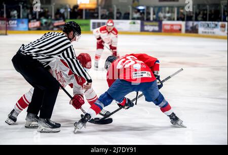 Coventry, Großbritannien, 7. Mai 2022. Stellen Sie sich am 7. Mai 2022 beim internationalen Spiel zwischen GB und Dänemark in Skydome, Coventry, Großbritannien, vor. Foto von Phil Hutchinson. Nur zur redaktionellen Verwendung, Lizenz für kommerzielle Nutzung erforderlich. Keine Verwendung bei Wetten, Spielen oder Veröffentlichungen einzelner Clubs/Vereine/Spieler. Stockfoto