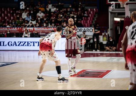 Venedig, Italien, Mai 08 2022, Jordan Theodore (Umana Reyer Venezia) während Umana Reyer Venezia gegen AX Armani Exchange Milano, Italienische Basketball A Serie Championship in Venedig, Italien, Mai 08 2022 Stockfoto