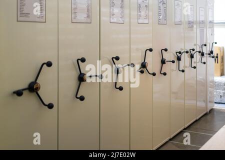 WYBORG, RUSSLAND - 28. April 2022: Bibliothek nach Alvaar Aalto benannt. Stockfoto