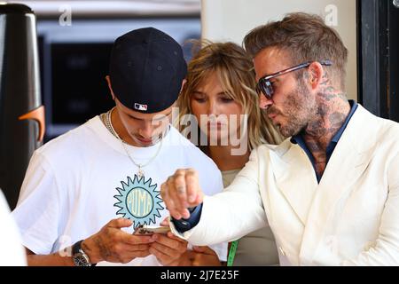 Miami, Florida, 08/05/2022, David Beckham (GBR) ehemaliger Fußballspieler. 08.05.2022. Formel 1 Weltmeisterschaft, Rd 5, Miami Grand Prix, Miami, Florida, USA, Wettkampftag. Bildnachweis sollte lauten: XPB/Press Association Images. Stockfoto