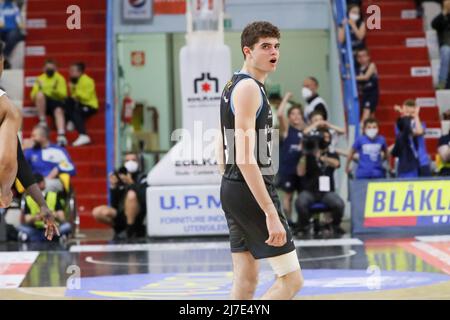 Cremona, Italien, Mai 08 2022, Filippo Gallo (Vanoli Cremona) während der Vanoli Basket Cremona gegen Dolomiti Energia Trentino, Italienische Basketball A Serie Championship in Cremona, Italien, Mai 08 2022 Stockfoto