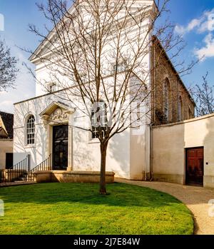 Holywell Music Rooms, Holywell St, Oxford; im Besitz und Teil des Wadham College; ältester zweckmäßig erbauter Musiksaal in Europa, erste Konzerthalle in Großbritannien Stockfoto