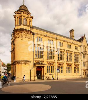 Die Oxford Martin School, auf dem Gelände des Old Indian Institute Building in Broad Street, Oxford Stockfoto