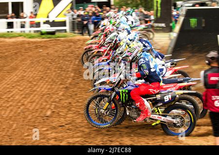 Maggiora Park, Maggiora (NO), Italien, 08. Mai 2022, Beginn der MXGP während der FIM MXGP/MX2 Motocross-Weltmeisterschaft 2022 - MXGP von Italien (Maggiora) - Motocross Stockfoto