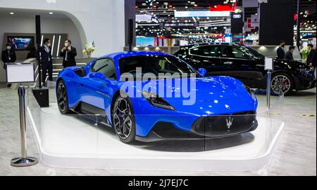 Nonthaburi, Thailand - 24. März 2022: Maserati MC20 präsentiert auf der Motor Show 2022 Stockfoto