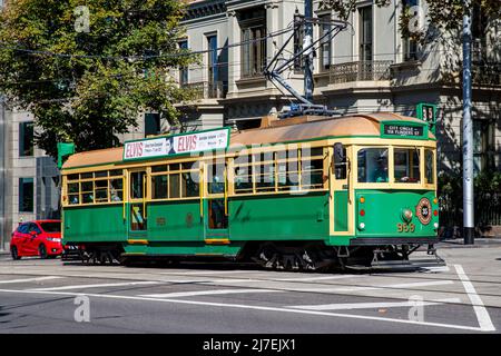 Route 35, Touristenbahn in Melbourne, Victoria, Australien, Samstag, 16. April, 2022.Foto: David Rowland / One-Image.com Stockfoto