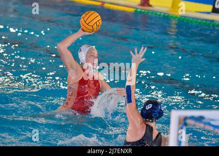 Silvia Avegno von SIS Roma während des Spiels SIS Roma gegen Ekipe Orizzonte Playoff Halbfinale der italienischen Meisterschaft Frauen Wasserpolo auf dem Polo Aquatico Ostia in Rom, Italien 07. Mai 2022 (Foto von Roberto Bettacchi / Pacifc Press) Stockfoto