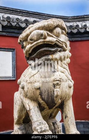 Stone Dragon Manchu Imperial Palace Shenyang Provinz Liaoning China Stockfoto