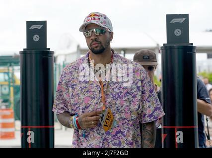 Miami, USA. 08.. Mai 2022. 08.05.2022, Miami International Autodrome, Miami, FORMULA 1 CRYPTO.COM MIAMI GRAND PRIX, im Bild der US-amerikanische Florettfechter Miles Cleveland Chamley-Watson. Kredit: Unabhängige Fotoagentur/Alamy Live Nachrichten Stockfoto