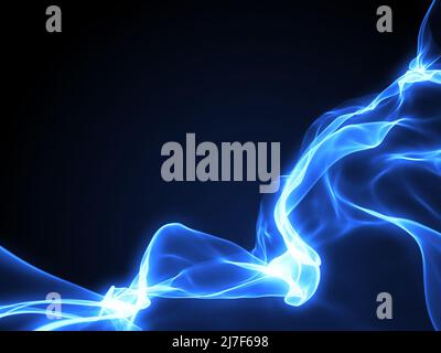 Abstrakter magischer hellblauer Hintergrund Stockfoto