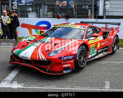 51 AF CORSE ITA M Ferrari 488 GTE EVO Alessandro Pier Guidi (ITA) P James Calado (GBR) P&#XA;&#XA; Spa Francorchamps (Bel) - 07-05-2022 - 2022 FIA WOR Stockfoto