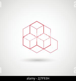 Netzwerk-Technologie Kommunikation Hintergrundfarbe Stock Vektor