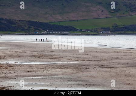 Girvan Beach, Ayrshire, Schottland, Stockfoto