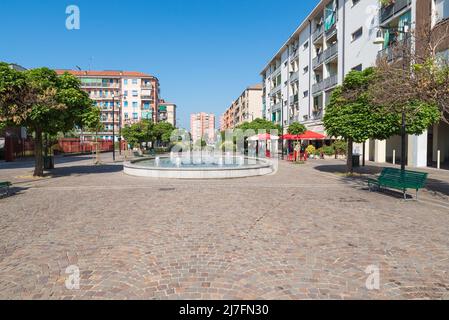 Quarto Oggiaro (Straße de Roberto), Fußgängerzone, Italien Stockfoto