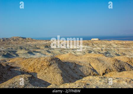 Mount Sodom (Har Sedom) ist ein Hügel entlang des südwestlichen Teils des Toten Meeres in Israel; es ist Teil des Judaean Desert Nature Reserve. Es braucht seine Stockfoto