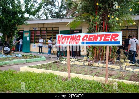 Singapur, Singapur, Singapur. 9.. Mai 2022. Szenen aus dem Wahlbezirk, während Senatorin MANNY PACQUIAO in der Provinz Sarangani, Südphilippinen, seine Stimme abgibt, 9. Mai 2022. (Bild: © Maverick ASIO/ZUMA Press Wire) Bild: ZUMA Press, Inc./Alamy Live News Stockfoto