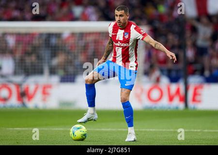 Madrid, Spanien, 08. Mai 2022, Jose Maria Gimenez von Atletico de Madrid während des La Liga-Spiels zwischen Atletico de Madrid und Real Madrid CF am 08. Mai 2022 im Wanda Metropolitano Stadium in Madrid, Spanien, gespielt. (Foto von Ruben Albarran / PRESSINPHOTO) Stockfoto