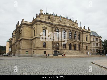 Gebäude des Rudolfinums in Staré Město (Altstadt) in Prag, Tschechische Republik. Stockfoto