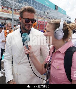 Miami, USA. 08.. Mai 2022. 08.05.2022, Miami International Autodrome, Miami, FORMULA 1 CRYPTO.COM MIAMI GRAND PRIX, im Bild Fussballstar David Beckham Credit: Independent Photo Agency/Alamy Live News Stockfoto