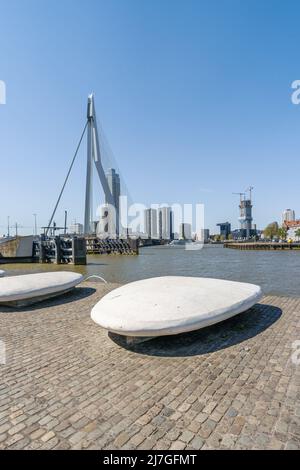 Skyline der Stadt Rotterdam, Niederlande Stockfoto