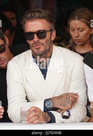 Miami, USA. 08.. Mai 2022. 08.05.2022, Miami International Autodrome, Miami, FORMULA 1 CRYPTO.COM MIAMI GRAND PRIX, im Bild Fussballstar David Beckham Credit: Independent Photo Agency/Alamy Live News Stockfoto