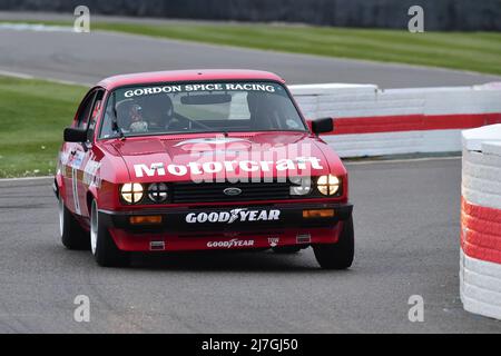 Mike Whitaker, Ford Capri III 3 Liter S, Gerry Marshall Trophy Sprint Race, ein Rennen mit einem Fahrer über 15 Minuten für die Gruppe 1-Limousinen, die einfuhren Stockfoto