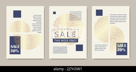 Social-Media-Banner-Paket. Vektorgrafiken für die Website Stock Vektor