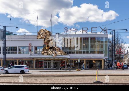 Bio Rex -Kino in Helsinki an einem hellen Frühlingstag Stockfoto