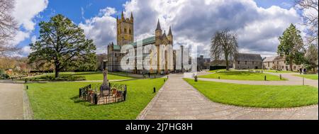 Buckfast Abbey Devon - die ursprüngliche Abtei, die 1018 n. Chr. von König Knut gegründet wurde Stockfoto