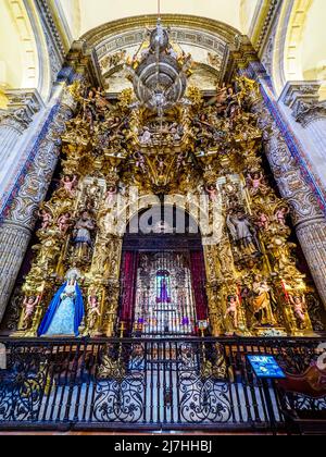 Kapelle unseres Vaters Jesus von der Passion (Capilla del Nuestro Padre Jesus de la Pasion) in der Stiftskirche des göttlichen Erlösers - Sevilla, Spanien Stockfoto